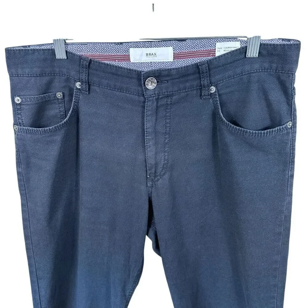 Brax Feel Good Cooper Fancy Blue Regular Fit Men’s 34x32